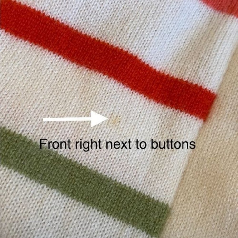 Coach Cashmere Stripe Top in Rainbow Cream - Picture 5 of 7